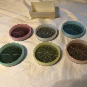 Vintage Tupperware Coaster Set